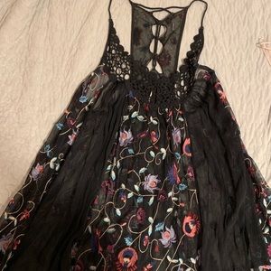 Sheer flowy Free People mini dress
